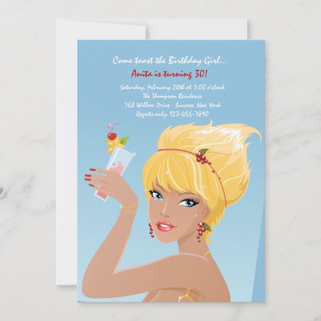 Invitation à votre fête d'anniversaire (Devant)