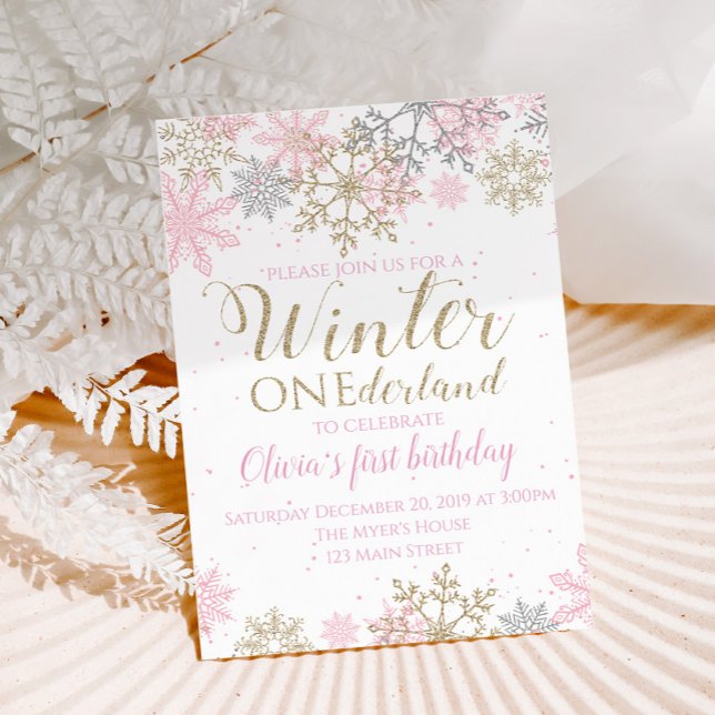 Invitation à Winter ONEderland (Créateur téléchargé)