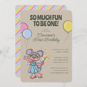 Invitation Abby Cadabby Tellement de plaisir pour être un a