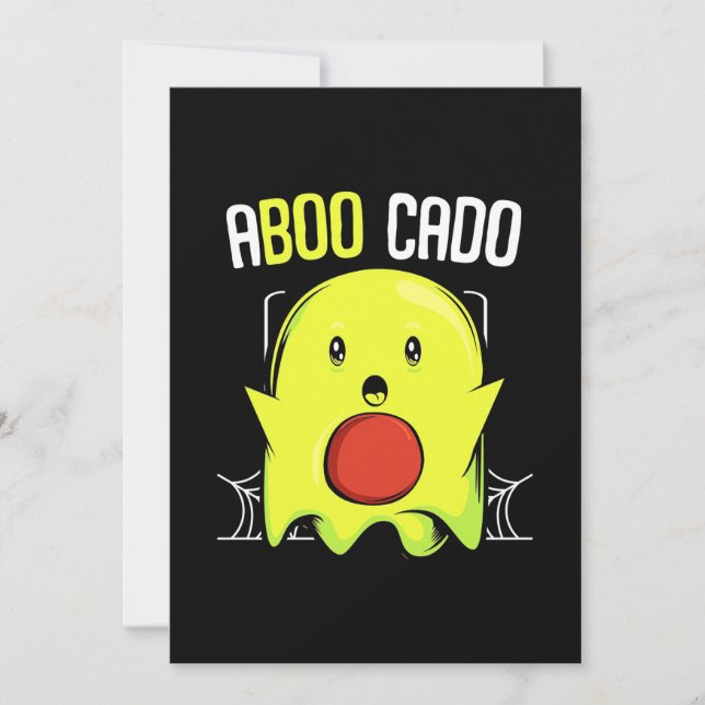Invitation Aboocado Avocat Halloween (Devant)