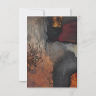 Invitation Abstrait aux tons de terre