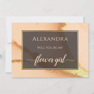 Invitation Abstrait de corail moderne 💡 Mariage d'huile d'en