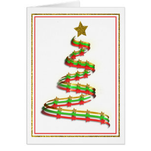 Invitation Abstraite à la fête de l'arbre de Noël