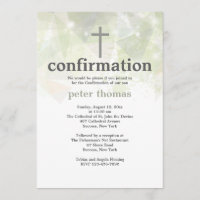 Invitation abstraite à la mode de confirmation