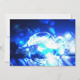 Invitation Abstraite bleue