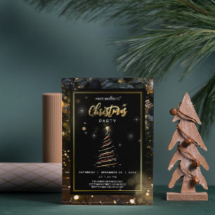 Invitation Abstraite Noël Arbre de Noël