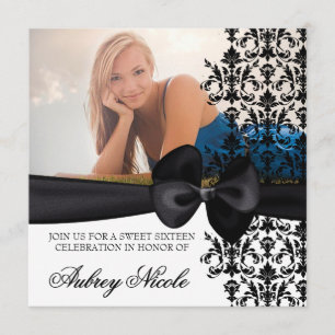Invitation Accentué de damas bitumineux [Noir]