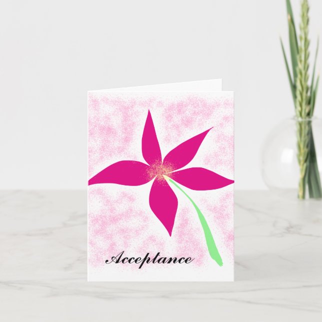 Invitation Acceptation de l'invitation (Devant)