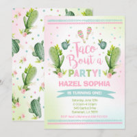 Accès de taco d'invitation d'anniversaire de