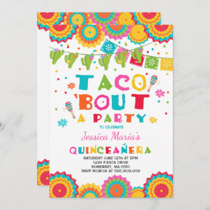 Invitation Accès de taco d'invitation de Quinceanera de