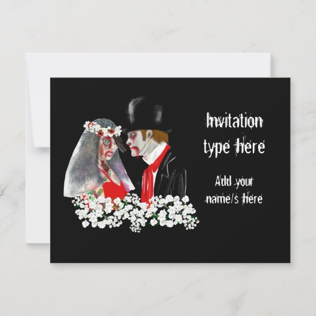 Invitation Accessoires de mariée et de marié de mariage de zo (Devant)