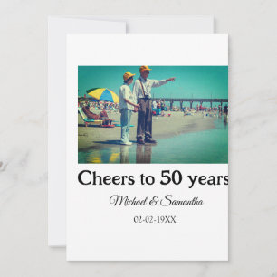 Invitation acclamations pour les 50 ans d'anniversaire ajoute