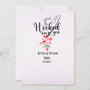 Invitation Accrochez-vous pour la pêche Mariage enregistrer l