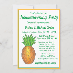 Invitation Accueil Ananas Open House House House House House