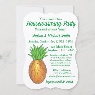 Invitation Accueil ananas Open House House House House House