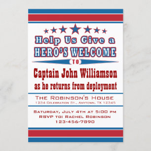 Invitation Accueil des héros Accueil des militaires Invitatio