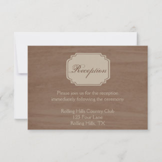 Invitation Accueil Mariage de automne de beauté Birch Wood