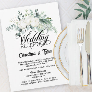 Invitation Accueil Mariage Eucalyptus Verdure