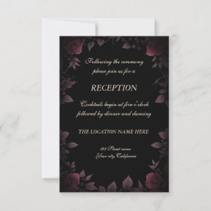 Invitation Accueil Noir Noir Rose Noir Noir Noir Noir Burgund