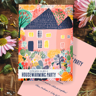 Invitation Accueil Nouveau Jardin Aquarelle Jardin Fête Migno