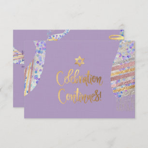 Invitation Accueil PixDezines Mitzvah/couleur d'eau violet