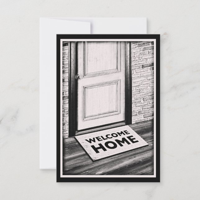 Invitation accueil porte natte photo (Devant)