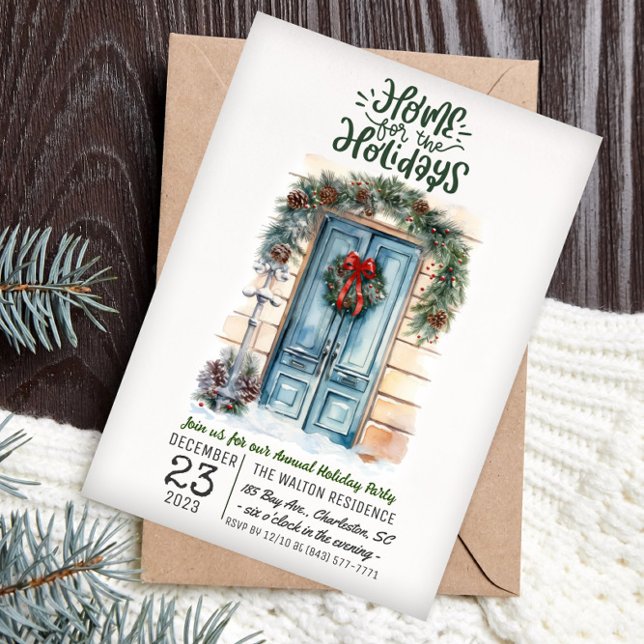 Invitation Accueil pour l'Invitation de fête des Vacances (Créateur téléchargé)