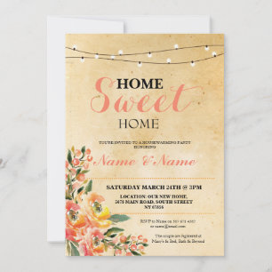 Invitation Accueil Sweet Home Accueil Réchauffement ménager I