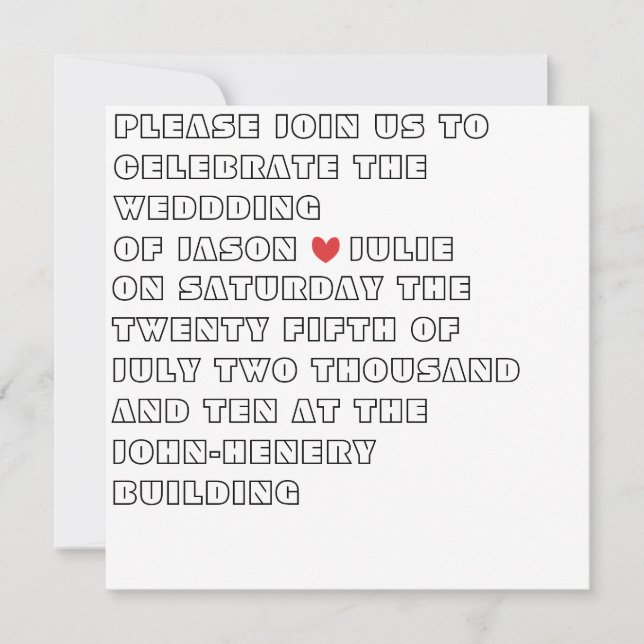 Invitation Ace (Devant)