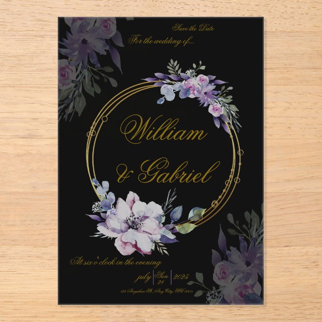 Invitation Acrylique (Recto)