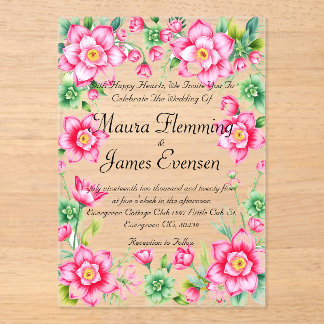 Invitation Acrylique