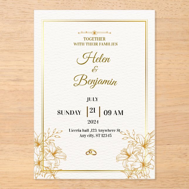 Invitation Acrylique (Recto)