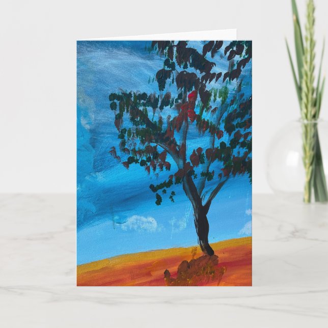Invitation Acrylique 'Eucalyptus' sur toile (Devant)