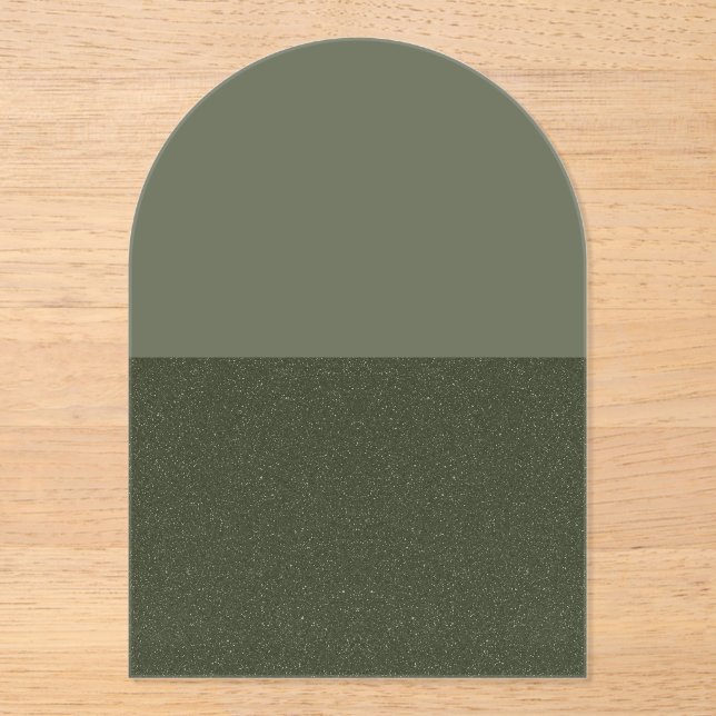 Invitation Acrylique Moss Arch Personnalisée (Recto)