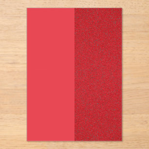 Invitation Acrylique Rouge Tomate bicolore (Person