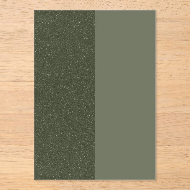 Invitation Acrylique Verte Moss Deux Tons - Person (Recto)