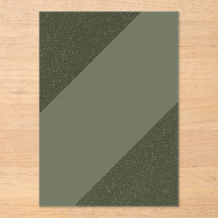 Invitation Acrylique Verte Moss Personnalisée