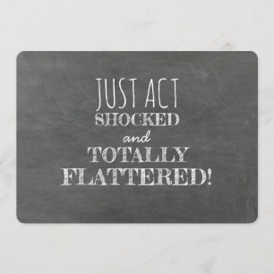 Invitation Acte CHOQUÉ Funny Bridesmaid Proposition de la ser