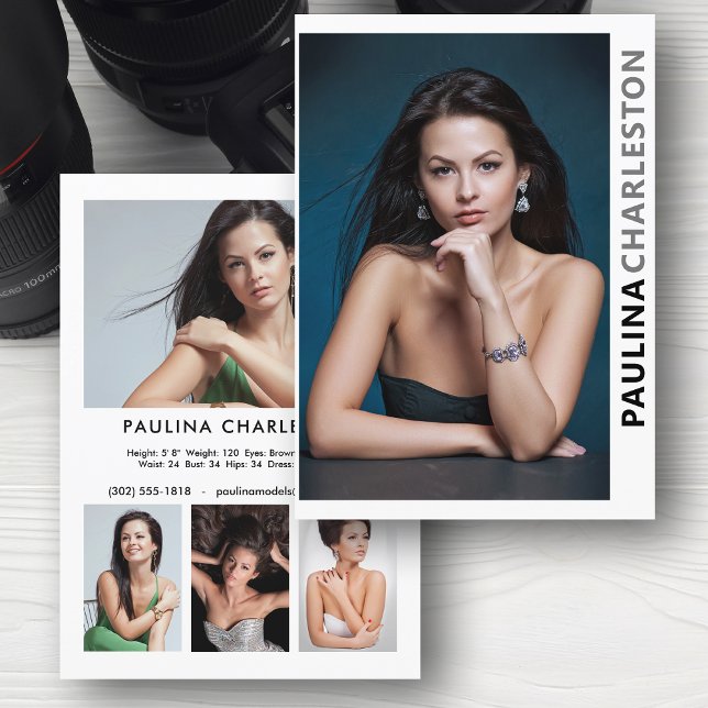 Invitation Acteur de modèle photo 2 face 5 Pro Modèle 5x7 (Available in high quality print or digital download for quick messaging, email or self printing.)