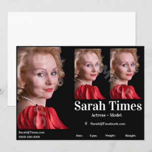 Invitation Acteur de modèle Zed Headshot Modèle