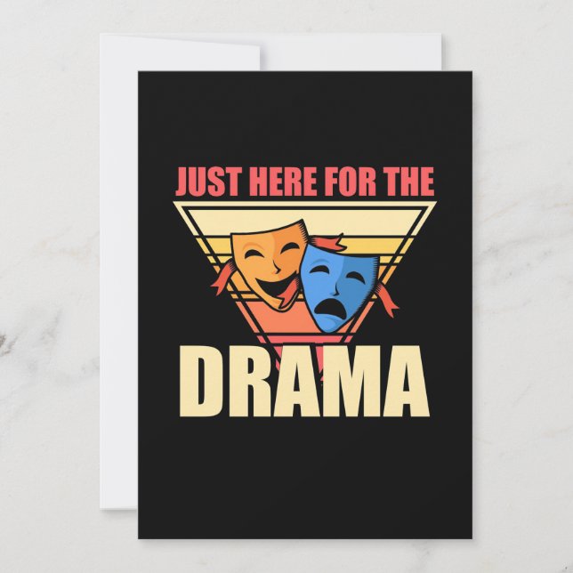 Invitation Acteur ici juste pour le drame (Devant)