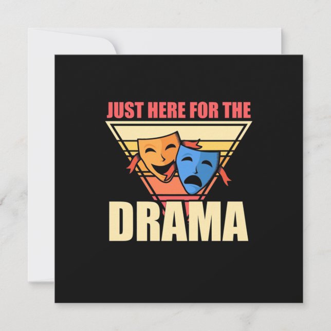 Invitation Acteur ici seulement pour le drame (Devant)