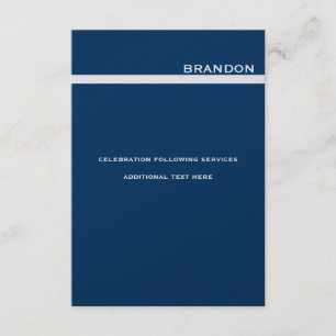 Invitation Adam Berman petite silver métallique personnalisée