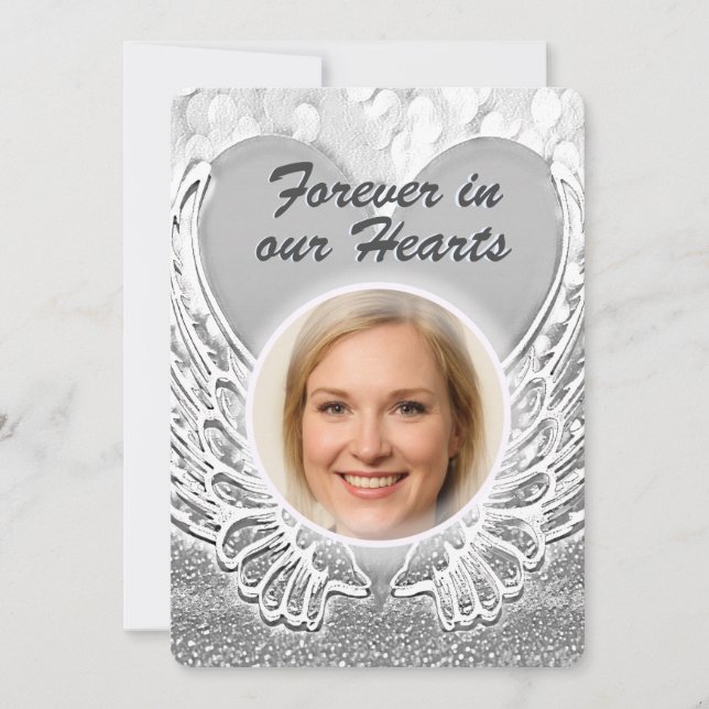Invitation Add Photo Custom Memorial (Devant)