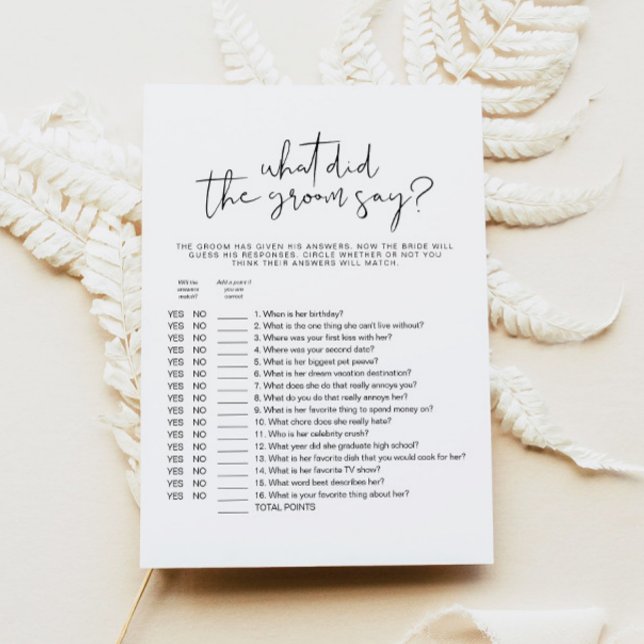 Invitation ADELLA Simple Qu'Est-Ce Que La Salle A Dit Jeu De  (Créateur téléchargé)