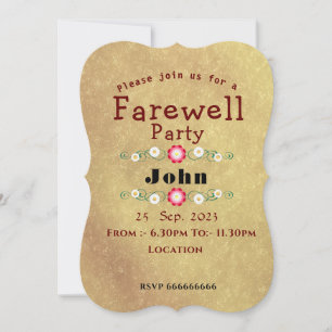 Invitation Adieu