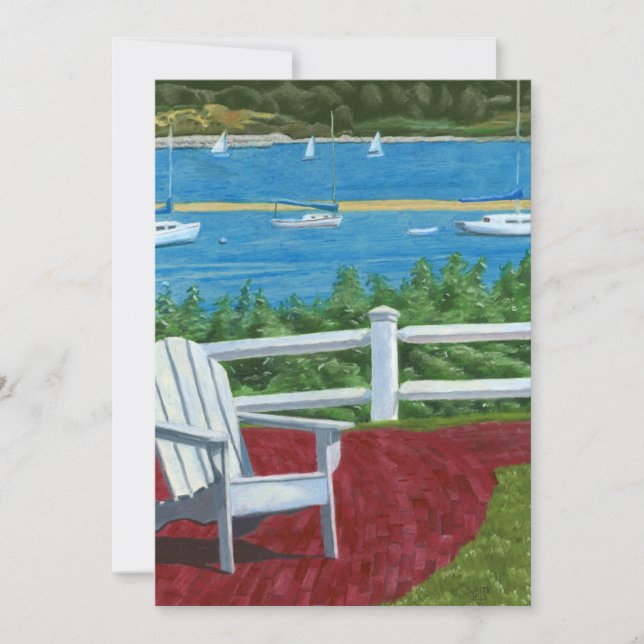 Invitation Adirondack Chair Painting (Devant)