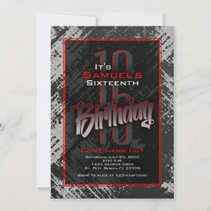 Invitation Ado Boy Anniversaire