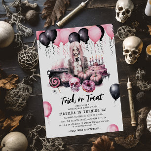 Invitation Ado fille Halloween Spooktacular Anniversaire Bash