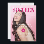 Invitation Ado Magazine Couverture Sweet sixteen Anniversaire<br><div class="desc">Ado Magazine Couverture Sweet sixteen Anniversaire Invitation</div>